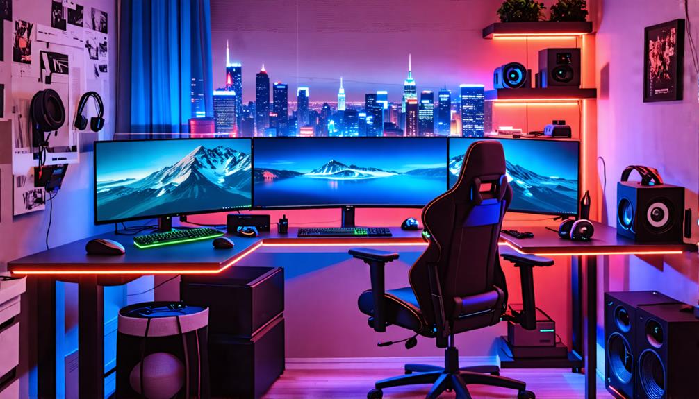 comfortable gaming workstation design