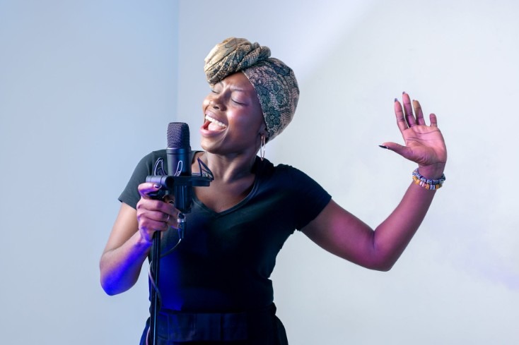 woman singing