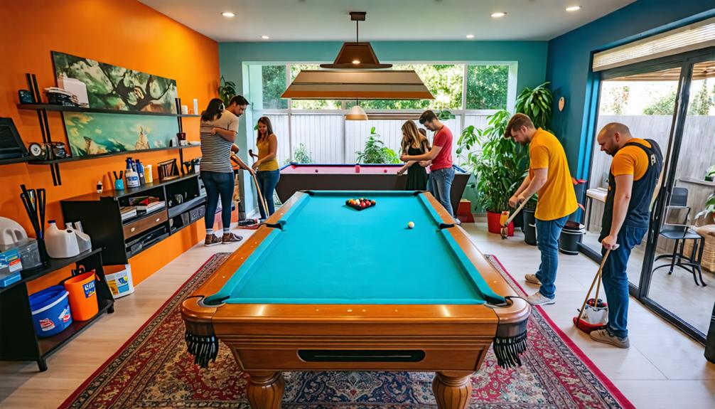 proper pool table care
