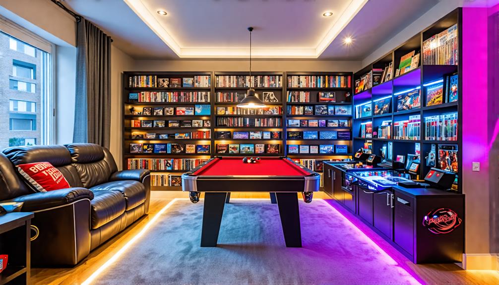 maximizing game room organization