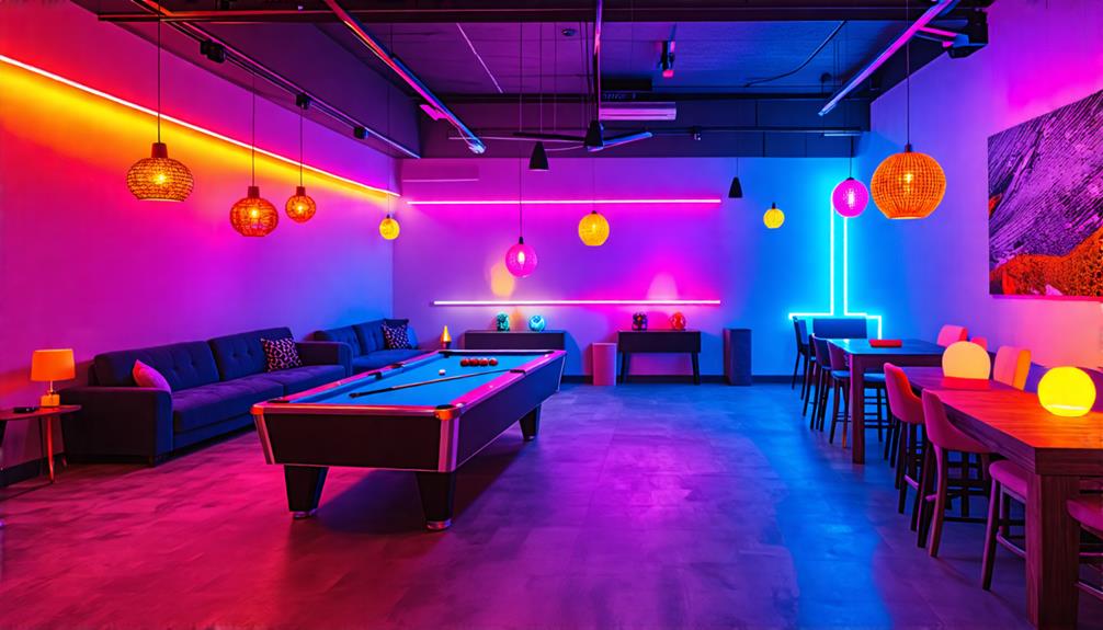 atmosphere through light design