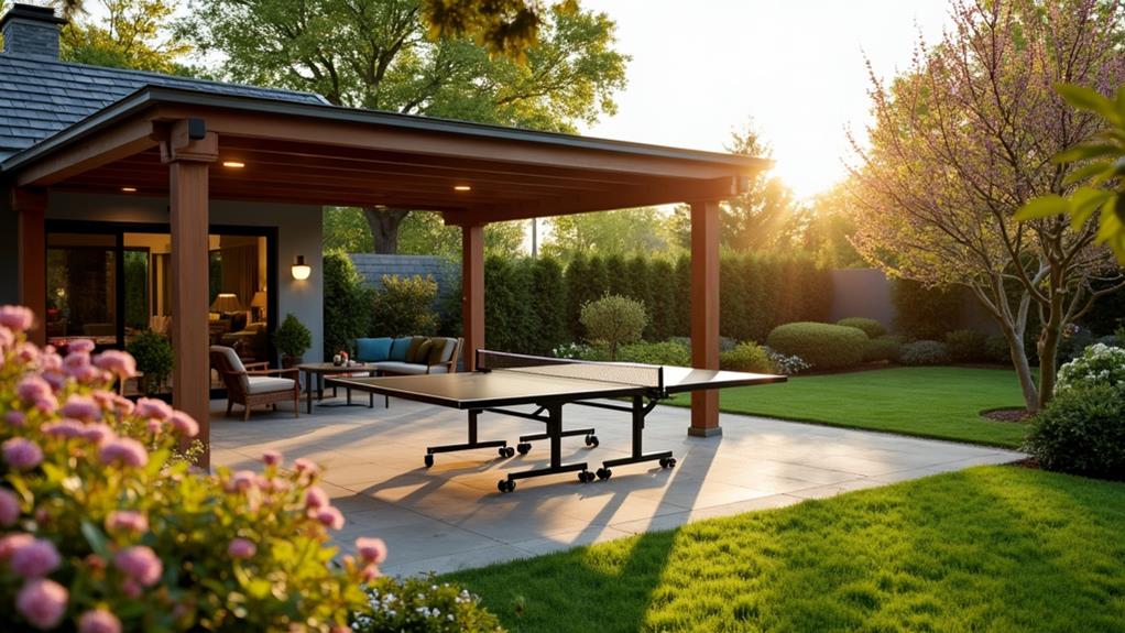 variety of outdoor tables