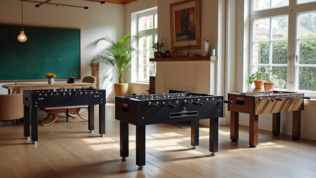 different styles of foosball