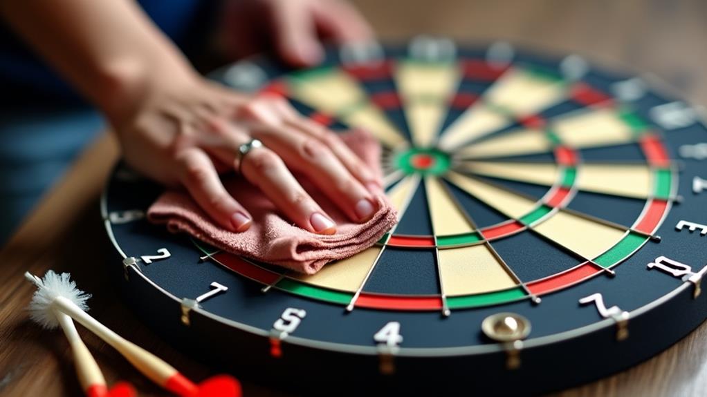 maintain your dartboard cleanliness