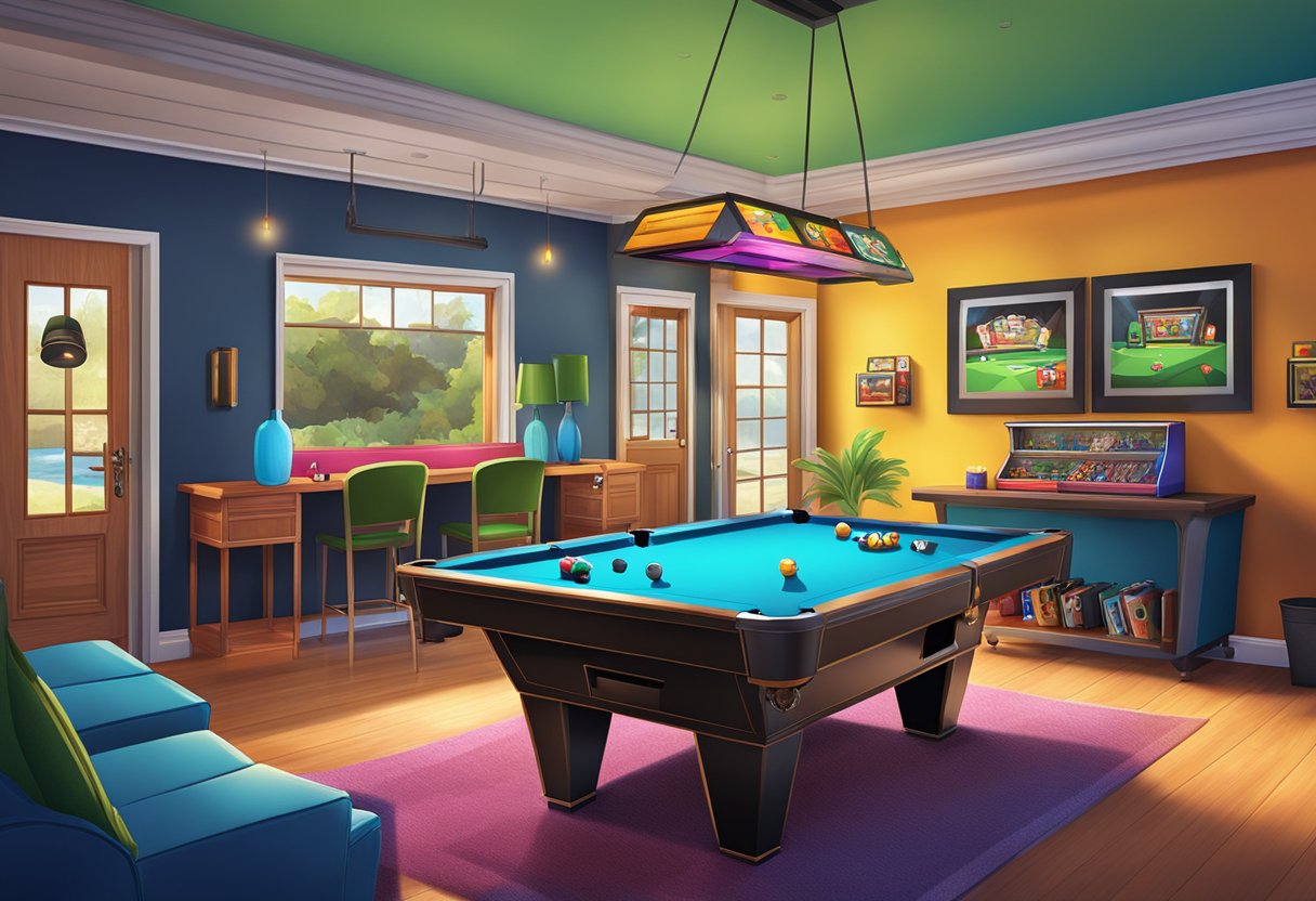 colorful game room
