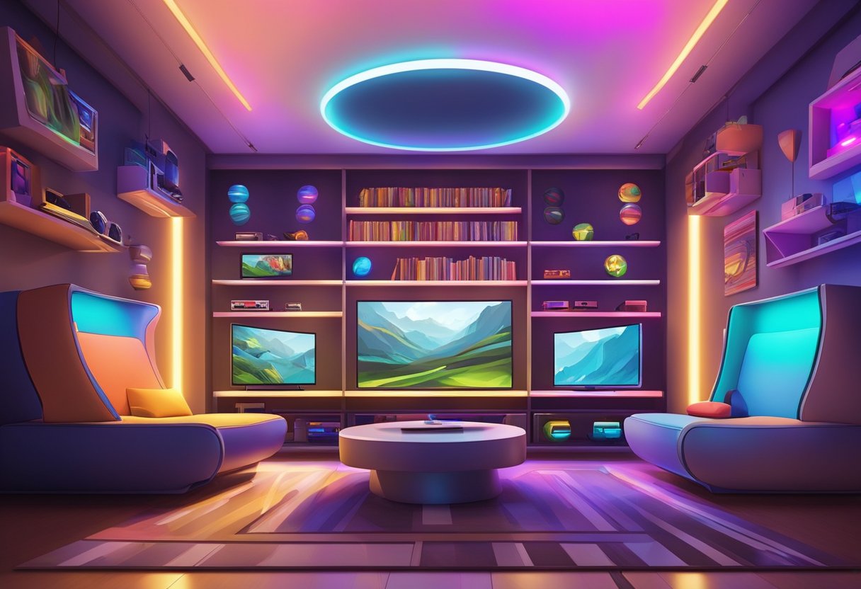 game room console storage