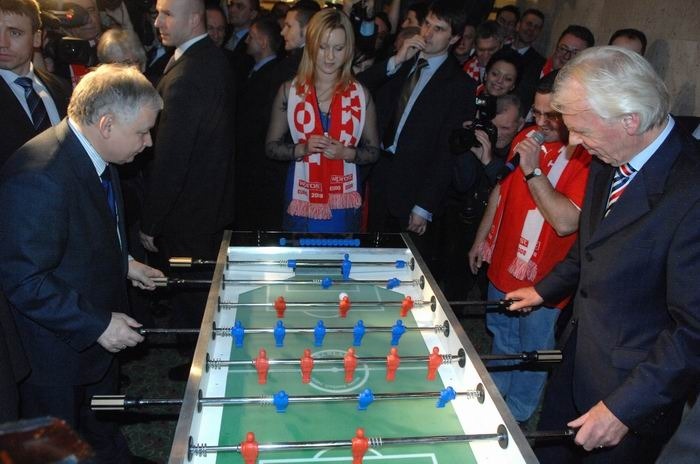 Foosball played by Officials
